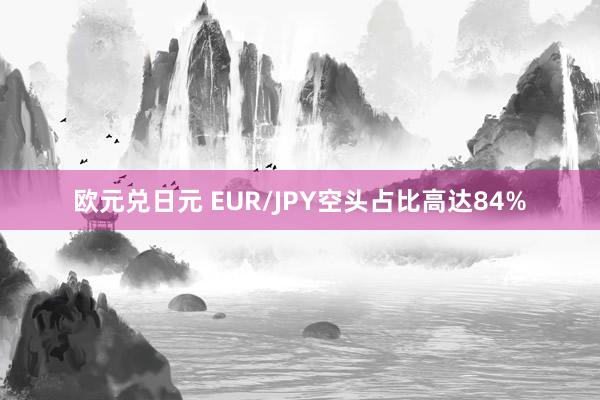 欧元兑日元 EUR/JPY空头占比高达84%